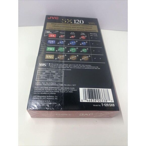 Sealed JVC High Performance T-120 SX Blank VHS SP - Picture 4 of 4